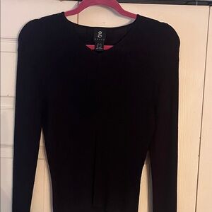 G by Guess Elegant Black Long Sleeve Top